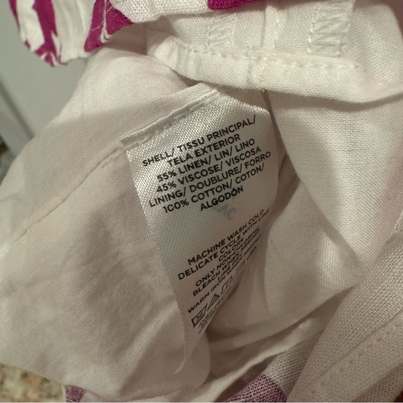 Ann Taylor Floral Linen Shift Dress XS - Picture 5 of 7